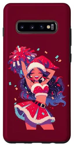 Hülle für Galaxy S10+ Weihnachten Cheerleading Santa Cheerleader Xmas Cheerleading von Cheerleading Geschenk für Cheerleader