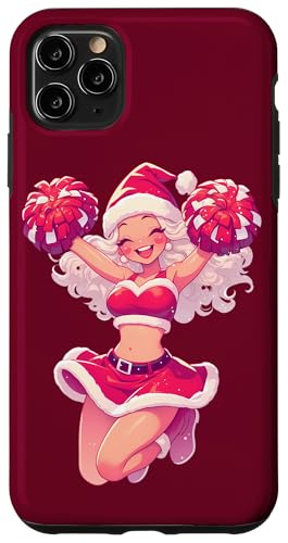 Hülle für iPhone 11 Pro Max Weihnachten Cheerleading Santa Cheerleader Xmas Cheerleading von Cheerleading Geschenk für Cheerleader