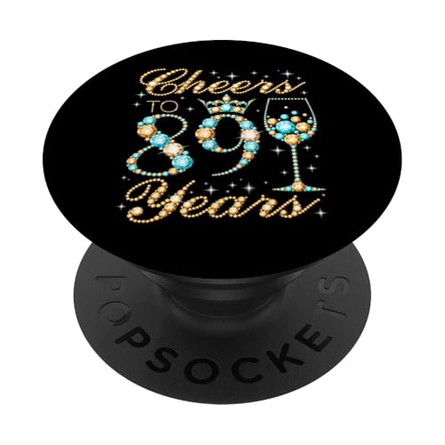 Herzliche Gratulation zum 89. Geburtstag von Frau Prinzessin Queen PopSockets Klebender PopGrip von Cheers It's My Birthday Queen's B-Day Party