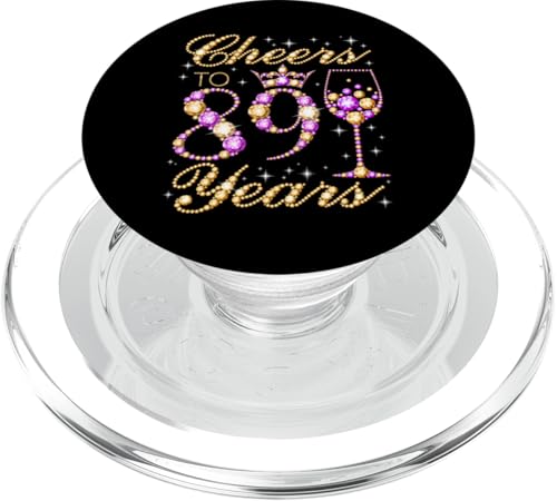 Ein Hoch auf die 89. Geburtstagsparty der 89. Königin PopSockets PopGrip für MagSafe von Cheers It's My Birthday Queen's Birthday Party