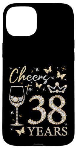 Ein Hoch auf die 38-jährige Geburtstagsparty zum 38. Geburtstag, Frau Königin Hülle für iPhone 15 Plus von Cheers for Queens Birthday