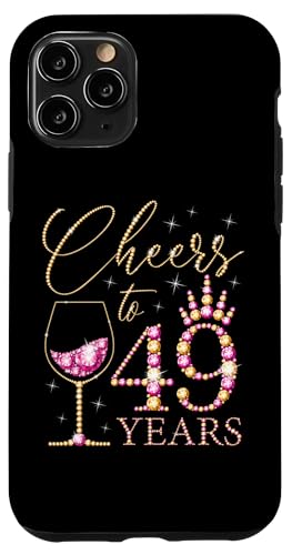 Ein Hoch auf 49 Jahre alte Frauen zum 49. Geburtstag, Frauen, Königinnen, Geburtstag Hülle für iPhone 11 Pro von Cheers to My Birthday Golden Yellow & Pink