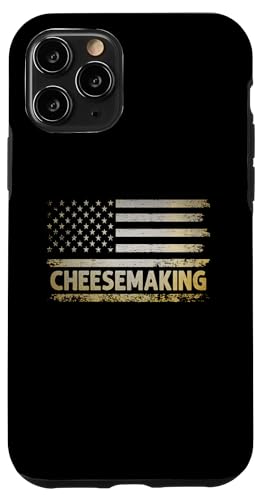 Hülle für iPhone 11 Pro Käseherstellung mit amerikanischer USA-Flagge von Cheesemaking Cheesemaker Gifts