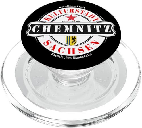 Chemnitz Sachsen Ostdeutschland Deutschland Kulturhauptstadt PopSockets PopGrip für MagSafe von Chemnitz Sachsen Design