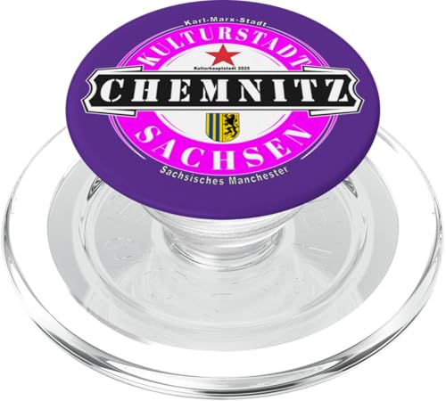 Chemnitz Sachsen Ostdeutschland Deutschland Kulturhauptstadt PopSockets PopGrip für MagSafe von Chemnitz Sachsen Design