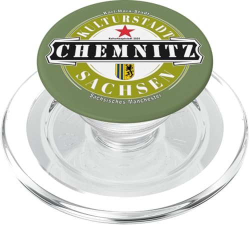 Chemnitz Sachsen Ostdeutschland Deutschland Kulturhauptstadt PopSockets PopGrip für MagSafe von Chemnitz Sachsen Design