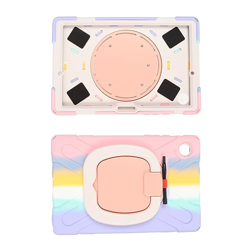 Robuste 3-lagige Tablet-Hülle mit Handschlaufe und Ständer für Tab A8 10,5 – ideal für aktive Benutzer (Dazzling Pink) von ChengyuWei