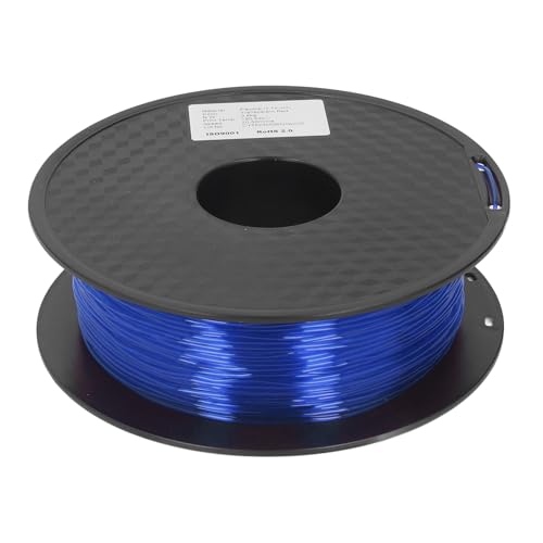 TPU-Filament 1,75 mm 1 kg – Transparenz und Stabilität – für 3D-Druck – ideal für Heimwerker (Clear Blue) von ChengyuWei