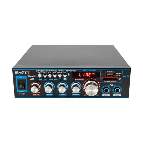 Audioverstärker 2-Kanal Hifi Verstärker 12V Mini Bluetooth Radio Digitale Verstärker Receiver Anschluss für Studio Heimkino Lautsprecher Heimkino DIY Audioverstärker 2-Kanal Hifi Verstärker 12V Mini Bluetooth Radio Digitale Verstärker Receiver Anschluss für Studio Heimkino Lautsprecher Heimkino DIY von Chensyo