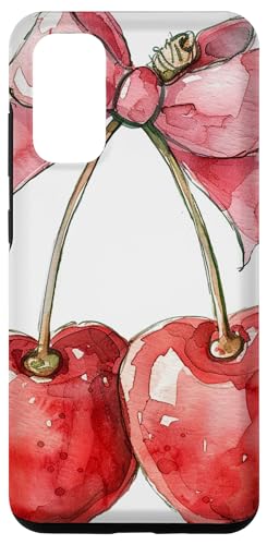 Hülle für Galaxy S20 Girly || Schleife in Aquarell|| Kokette || Ästhetische rosa Schleife von Cherry Pink Bow Soft Girl theme