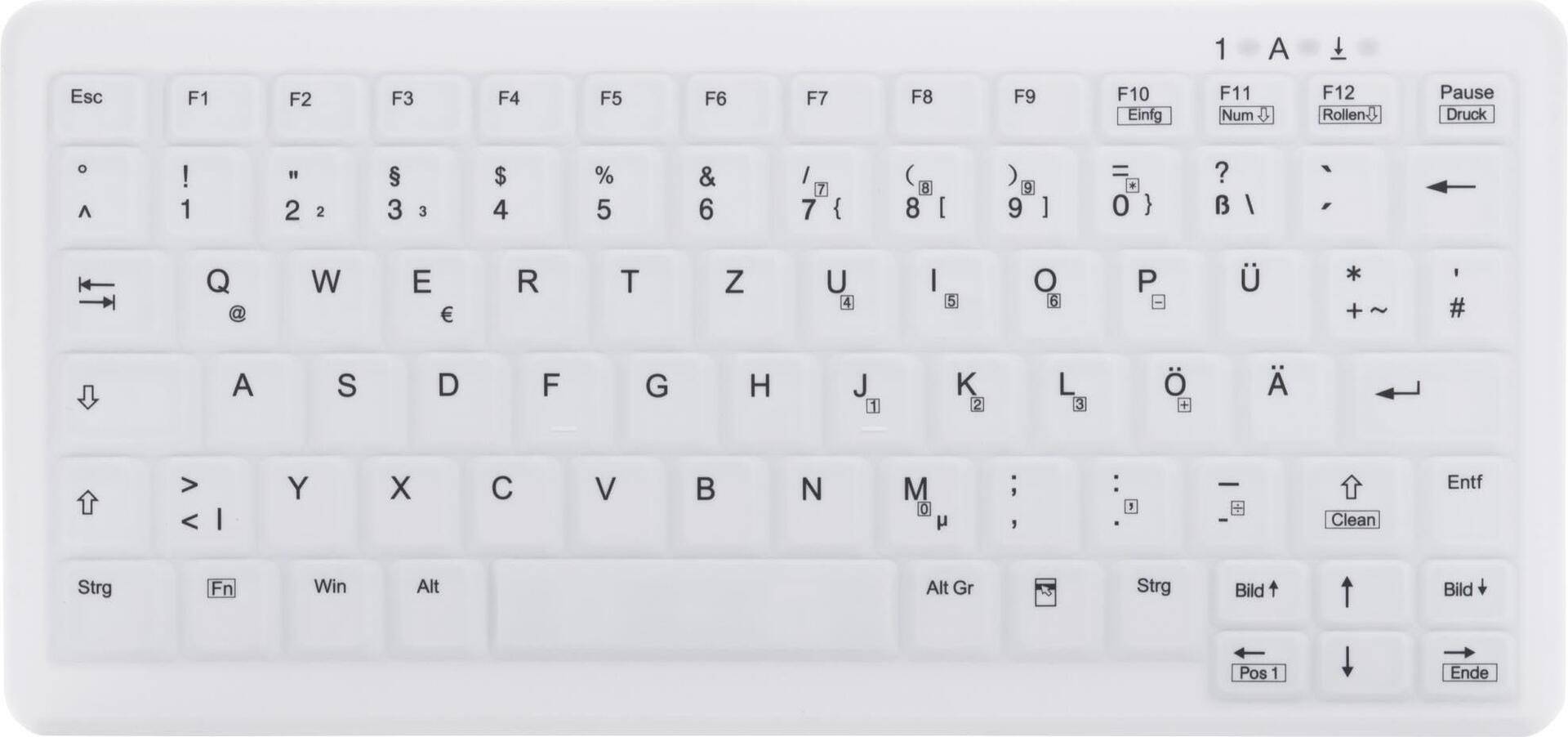 CHERRY AK-C4110 Tastatur RF Wireless AZERTY Franz�sisch Wei� (AK-C4110F-FU1-W/FR) von Cherry