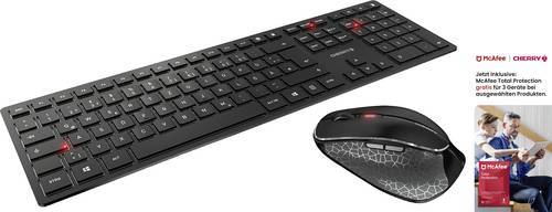 CHERRY Bluetooth® Tastatur, Maus-Set Deutsch, QWERTZ Schwarz von Cherry