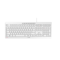 CHERRY STREAM Tastatur Büro USB QWERTY US Englisch Weiß von Cherry