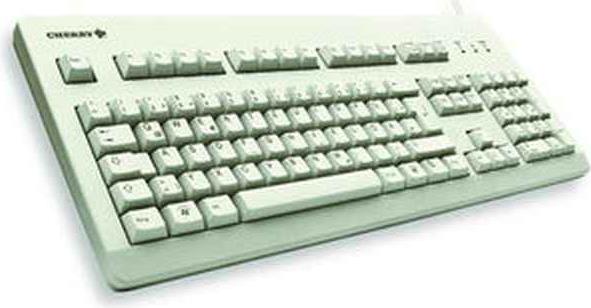 Cherry Classic Line G80-3000 - Tastatur - PS/2, USB - Deutsch - Hellgrau (G80-3000LPCDE-0) von Cherry