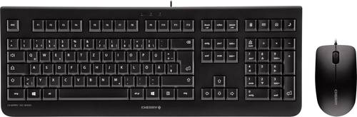 Cherry DC 2000 USB Tastatur, Maus-Set Deutsch, QWERTZ Schwarz von Cherry