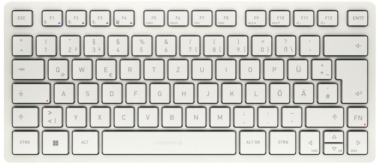 Cherry Tastatur kabellos JK-7100DE-0 milchweiß von Cherry