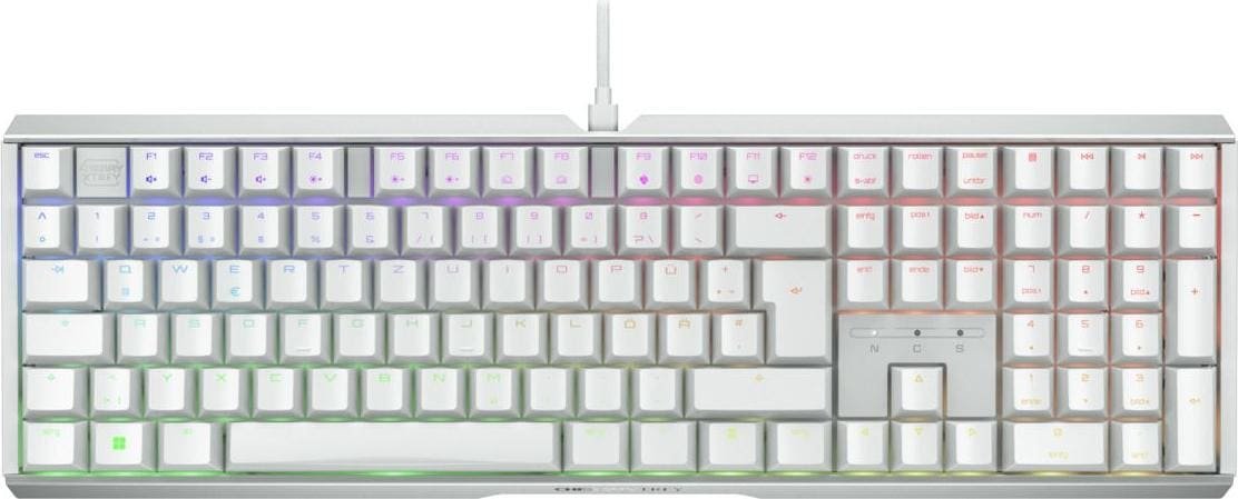 Cherry Xtrfy MX 3.1 Gaming-Tastatur, USB-Anschluss Cherry MX2A RED-Tastenschalter, DE-Layout, Aluminiumgehäuse von Cherry