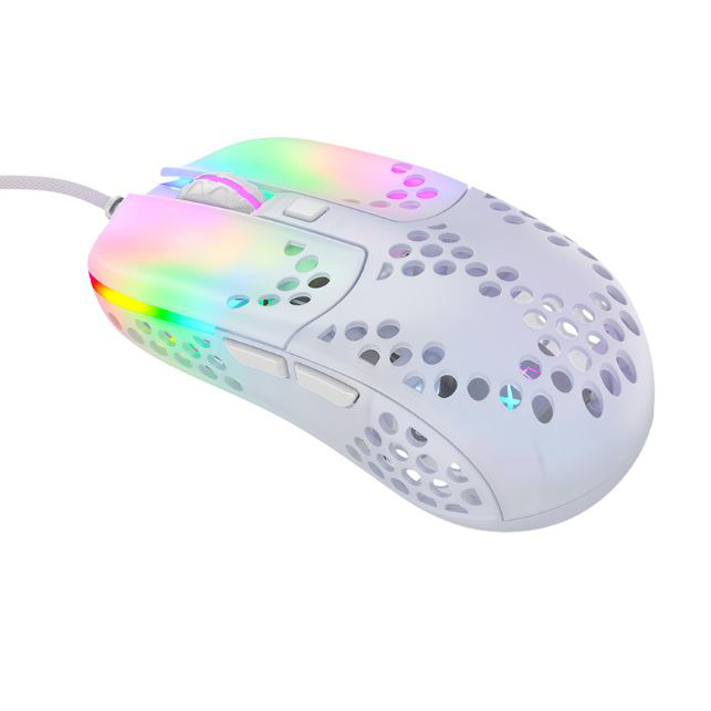 XTRFY MZ1 Gaming Maus - Optisch, Kabelgebunden, USB, Weiß RGB-Beleuchtung von Cherry