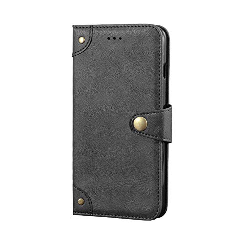 Cheshaoping Stand Leder Case Handy Schütz Hülle Für Motorola Moto G30 TPU Silikon Abdeckung Flip Lederhülle Handyhülle Schutzhülle Premium Wallet Cover Etui (Schwarz) von Cheshaoping