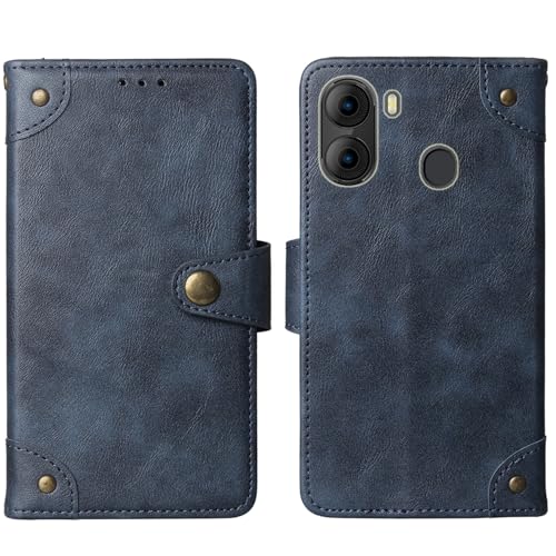 Cheshaoping Stand Leder Case Handy Schütz Hülle Für Sky Devices Elite 65 Pro 6.56" Abdeckung Flip Lederhülle Handyhülle Schutzhülle Premium Wallet Cover Etui (Blau) von Cheshaoping