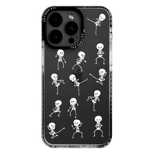 ChiCaseVer Schutzhülle für iPhone 16, dynamisches, verspieltes Totenkopf-Tanzmuster für Teenager, Mädchen, Jungen, coole, einzigartige, weiche, schlanke TPU-Schutzhülle für iPhone 16 von ChiCaseVer