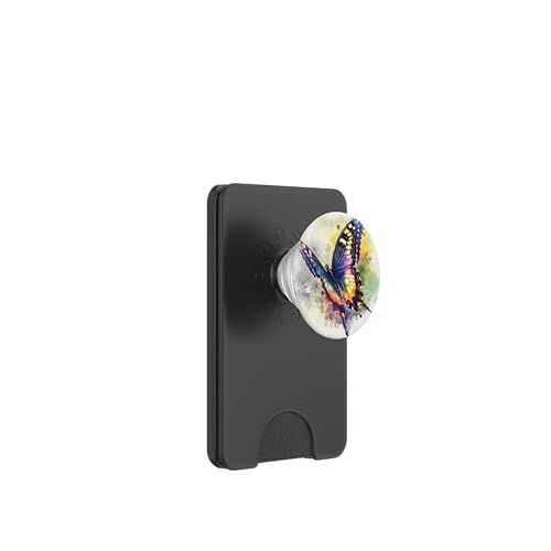 Niedliche Schmetterlingsflügel, schicke Schmetterlinge PopSockets PopWallet für MagSafe von Chic Boho Moth and Butterfly Pattern Designs