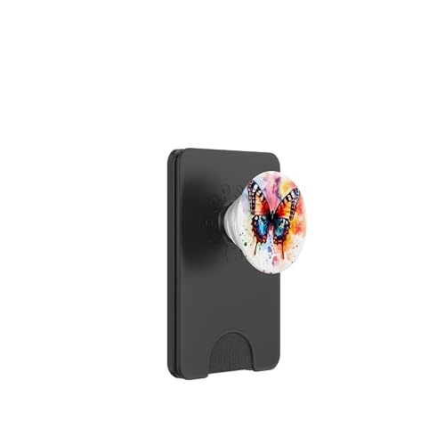 Niedliche Schmetterlingsflügel, schicke Schmetterlinge PopSockets PopWallet für MagSafe von Chic Boho Moth and Butterfly Pattern Designs