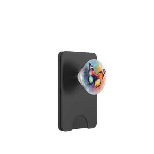 Niedlicher Schmetterling Chic Schmetterlinge Regenbogen PopSockets PopWallet für MagSafe von Chic Boho Moth and Butterfly Pattern Designs