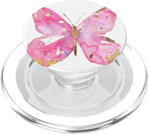 Schmetterlingsflügel Süße Schmetterlinge PopSockets PopGrip für MagSafe von Chic Boho Moth and Butterfly Pattern Designs