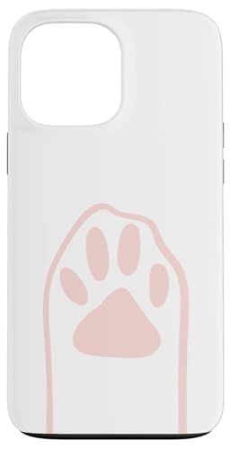 Hülle für iPhone 13 Pro Max Minimalistische Katzenpfoten-Silhouette, niedliches Kätzchen von Chic Cat and Kitten Designs