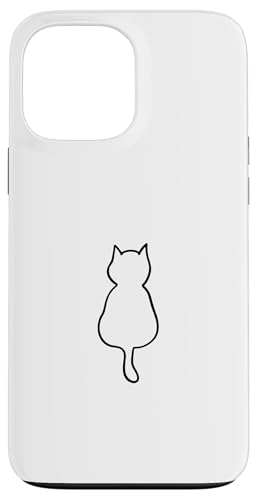 Hülle für iPhone 13 Pro Max Minimalistisches Kätzchen, niedliches Kätzchen von Chic Cat and Kitten Designs