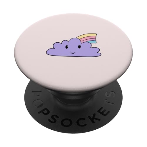 Niedliche Kinderzimmer Wolke Kawaii Wolke Regenbogen PopSockets Klebender PopGrip von Chic Cloud and Nursery Designs