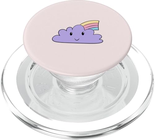 Niedliche Kinderzimmer Wolke Kawaii Wolke Regenbogen PopSockets PopGrip für MagSafe von Chic Cloud and Nursery Designs