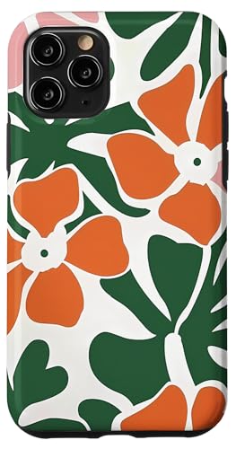 Hülle für iPhone 11 Pro Wildblumenblume, Blätter, Blattmuster, niedliches Blumenmuster von Chic Flower and Floral Designs