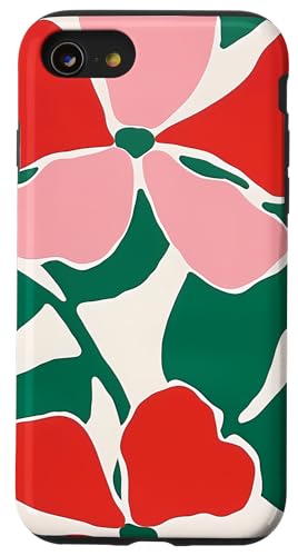 Hülle für iPhone SE (2020) / 7 / 8 Feminine florale Wildblumen-Blume, Blatt, botanisch von Chic Flower and Floral Designs