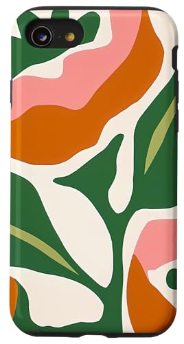 Hülle für iPhone SE (2020) / 7 / 8 Wildblumenblume, Blätter, Blattmuster, niedliches Blumenmuster von Chic Flower and Floral Designs