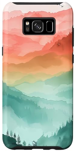 Hülle für Galaxy S8+ Wandern Wald Berglandschaft Wanderer Bergsteiger von Chic Forest Landscape and Tree Designs