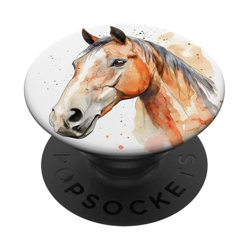 Reiten auf einer Ranch für Pferdeliebhaber PopSockets Klebender PopGrip von Chic Horse Designs for Girls