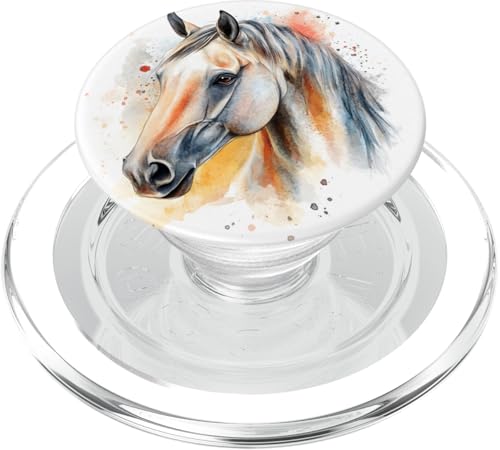 Reiten auf einer Ranch für Pferdeliebhaber PopSockets PopGrip für MagSafe von Chic Horse Designs for Girls