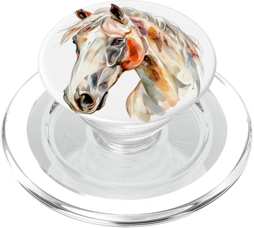 Reiten auf einer Ranch für Pferdeliebhaber PopSockets PopGrip für MagSafe von Chic Horse Designs for Girls