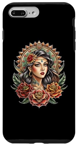 Hülle für iPhone 7 Plus/8 Plus Chicano Girl Mexico Blumen Tod Hübsch von Chicano Girl Mexico Blumen Tod Hübsch