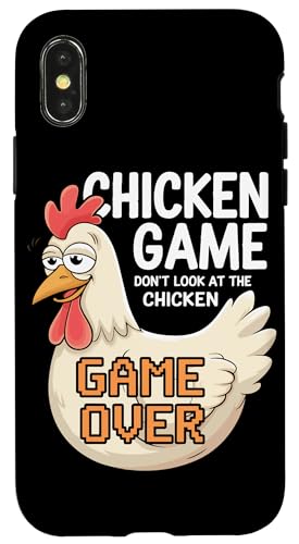 Hülle für iPhone X/XS Chicken Game Schau dir das Chicken Game Over nicht an von Chicken Game Don't Look At The Chicken Game Over