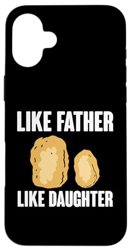 Hülle für iPhone 16 Plus Like Father Like Daughter Chicken Nuggets Dad Fathers Day von Chicken Nuggets Design Liebhaber