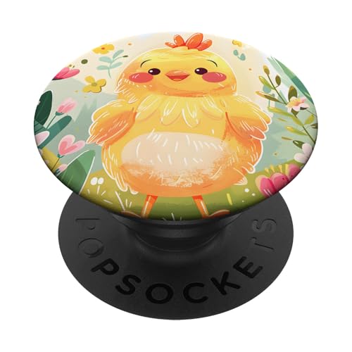 Küken, Huhn | Kawaii Küken PopSockets Klebender PopGrip von Chicken Themed Gifts for Women, Men & Girls