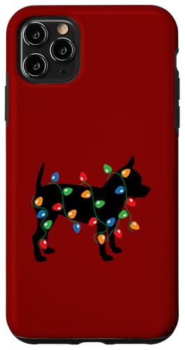 Hülle für iPhone 11 Pro Max Weihnachtsbeleuchtung Chihuahua Hund Geschenk von Chihuahua Dog Lovers Gift Shirts Shop