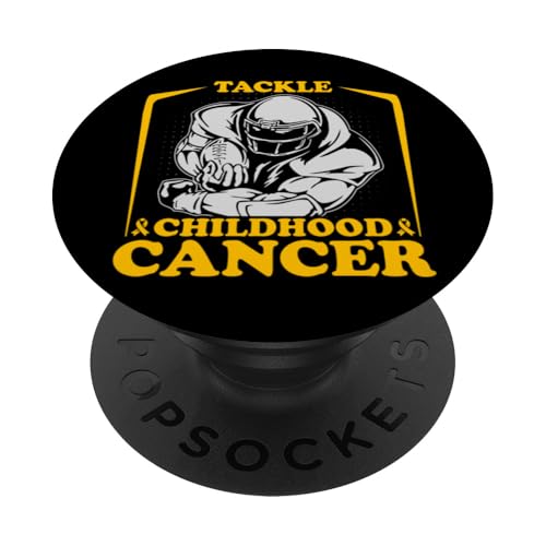 Football Tackle Kindheitskrebs PopSockets mit austauschbarem PopGrip von Childhood Cancer Awareness