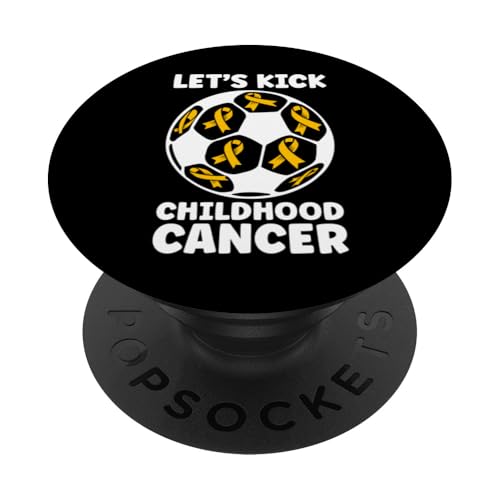 Soccer Let's Kick Kindheitskrebs PopSockets mit austauschbarem PopGrip von Childhood Cancer Awareness