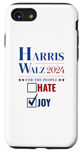 Hülle für iPhone SE (2020) / 7 / 8 Harris Walz 2024 Für das Volk WÄHLEN Sie Freude statt Hass von Childless Cat Ladies Vote NYC