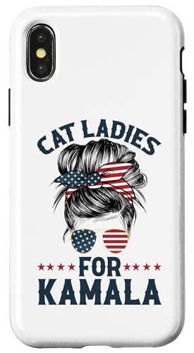 Hülle für iPhone X/XS Wahlkampf für Cat Ladies For Kamala Childless Cat Lady in den USA von Childless Catlady Cute Cat Lady Apparel