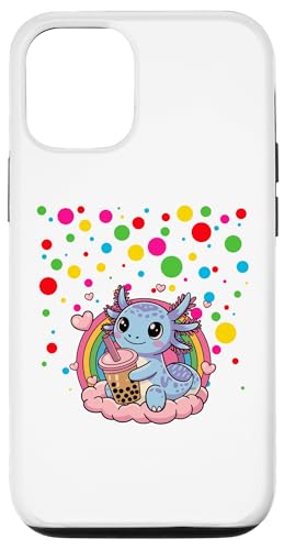 Hülle für iPhone 12/12 Pro Children Spotty In Need Kids Happy Spotted Axolotl Boba Tea von Children Spotty In Need Meme Tee Store.